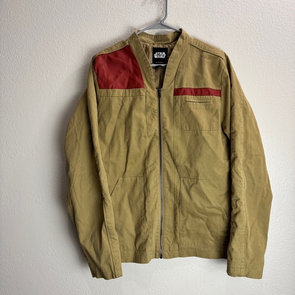 Finn The Force Awakens Star Wars John Boyega Brown Jacket Vintage Large